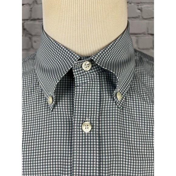 Brooks Brothers Mens XL Regent Long Sleeve Button Down Shirt Cotton Blend Check - Picture 1 of 7